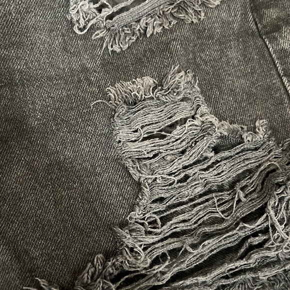 TopShop high rise Denim Shorts - Picture 2 of 5